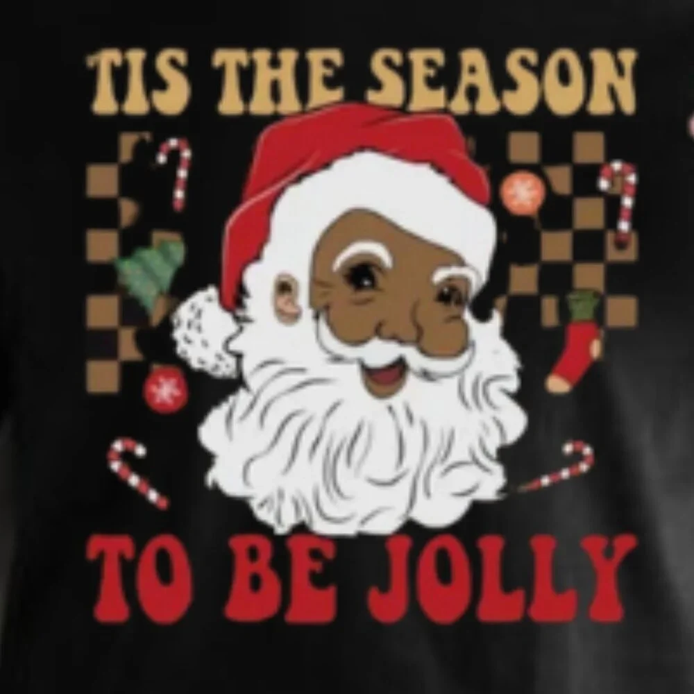 Black S4nt4 Family Shirt, Matching Family Christmas T-Shirts - Picture 2 of 4